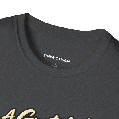 Graphic fitness T-shirt featuring the "A Grateful Heart Can Train Fiercely" design.