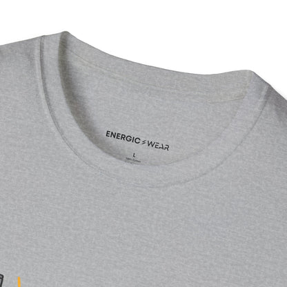 Graphic fitness T-shirt featuring the "I Know My Way Around a Bar and a Bakery" design.