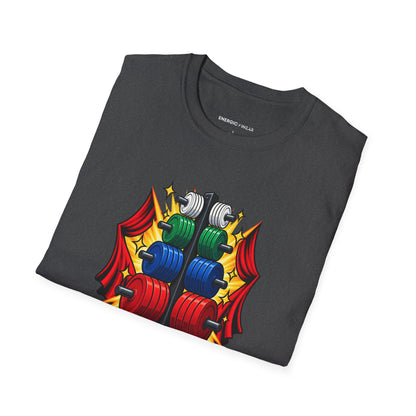 Graphic fitness T-shirt featuring the "Re-Racking Is My Plot Twist" design.