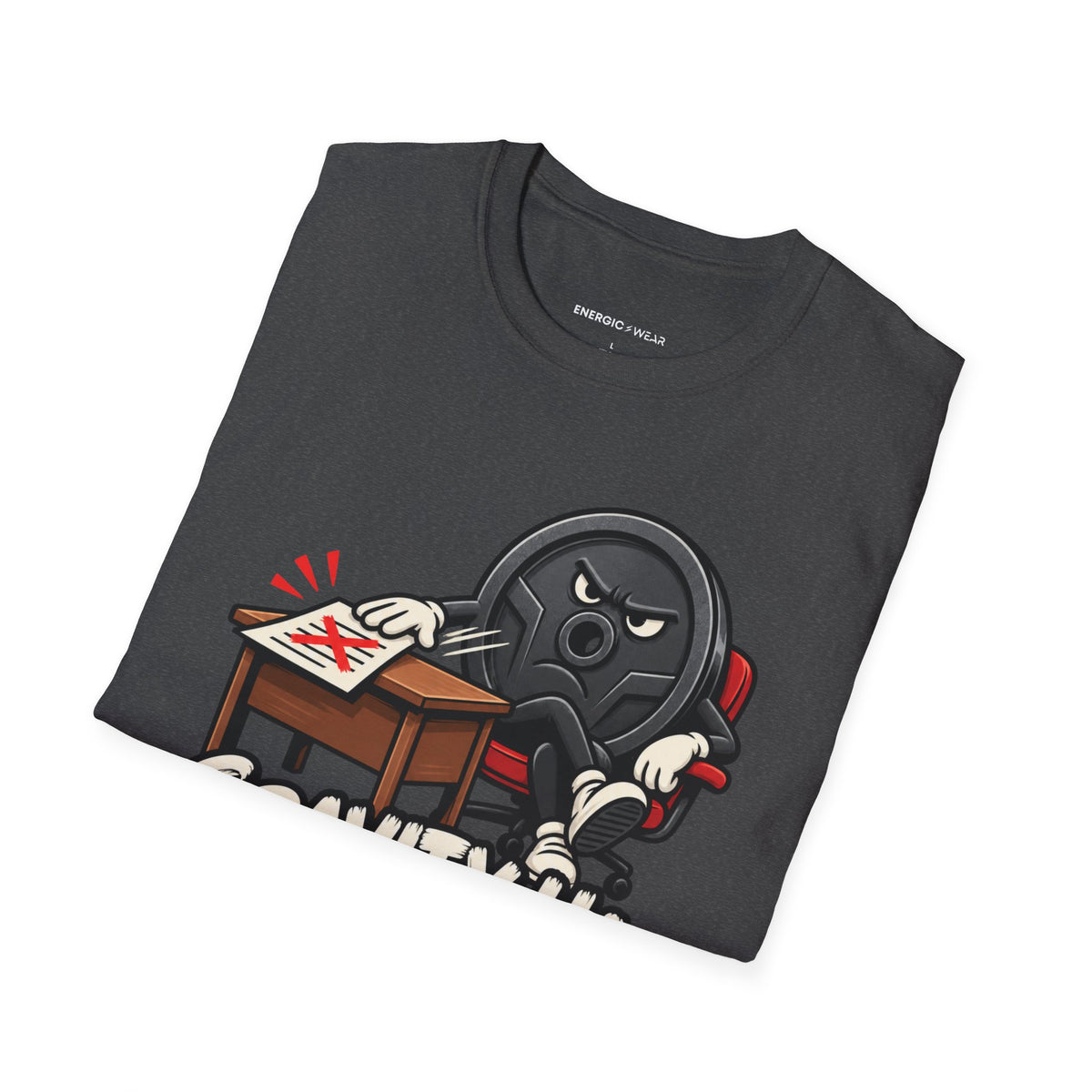 Graphic fitness T-shirt featuring the "Gravity Has Rejected My Counteroffer" design.