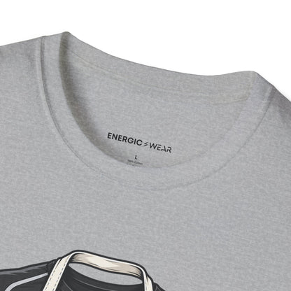Graphic fitness T-shirt featuring the "My Apron Fits Over My Gym Clothes" design.