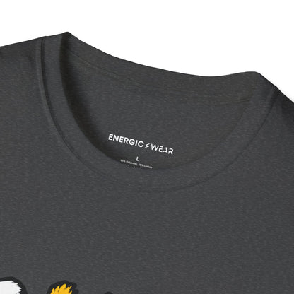 Graphic fitness T-shirt featuring the "I Lift More Than My Spirits" design.