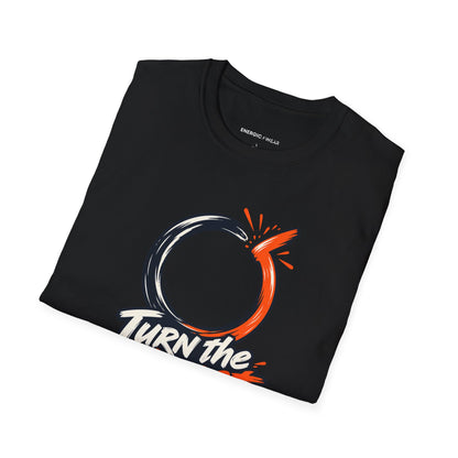 Graphic fitness T-shirt featuring the "Turn the Almost Into an Attempt" design.