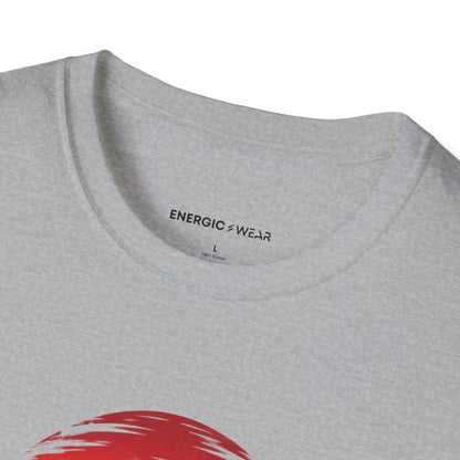 Graphic fitness T-shirt featuring the "Own the Space Above the Bar" design.