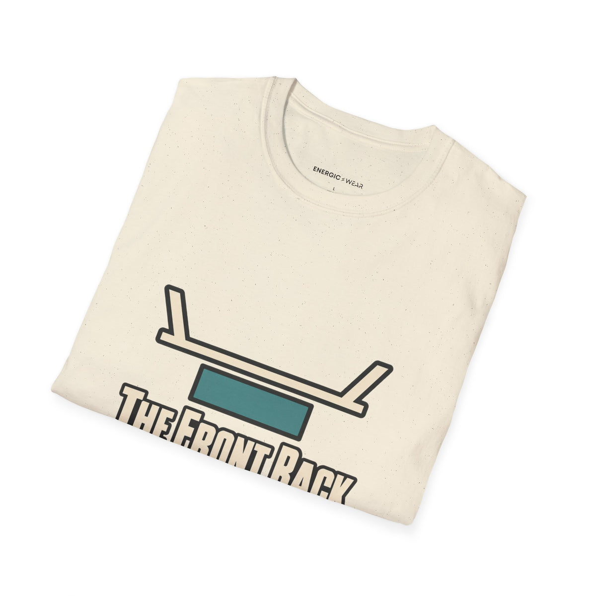 Graphic fitness T-shirt featuring the "The Front Rack Is My Composure Test" design.