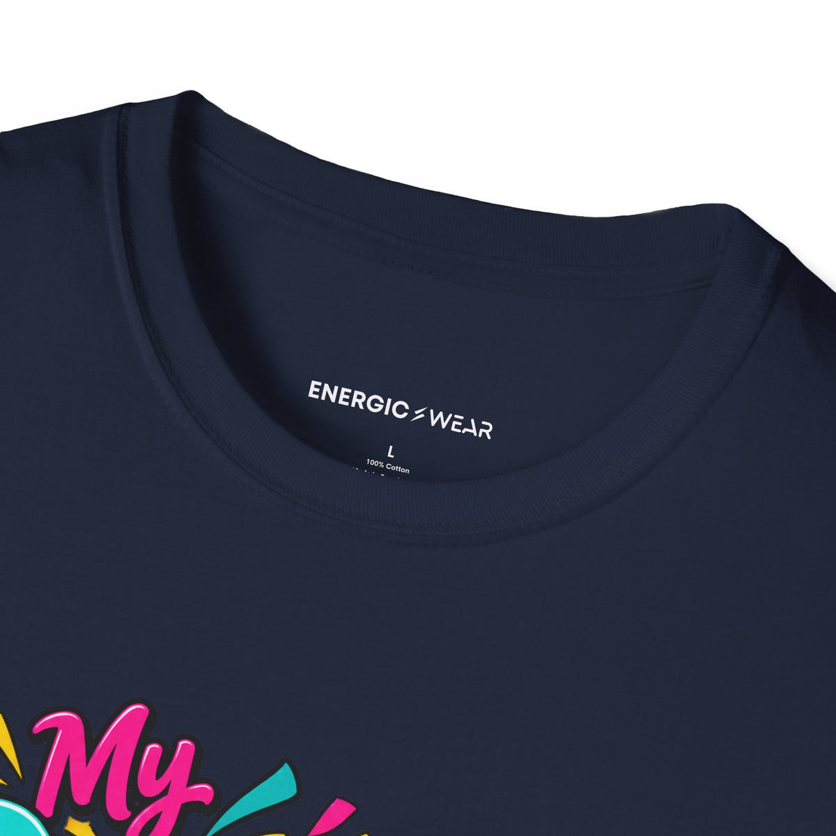 Graphic fitness T-shirt featuring the "My Dance Class Is an Unscheduled Confetti Event" design.