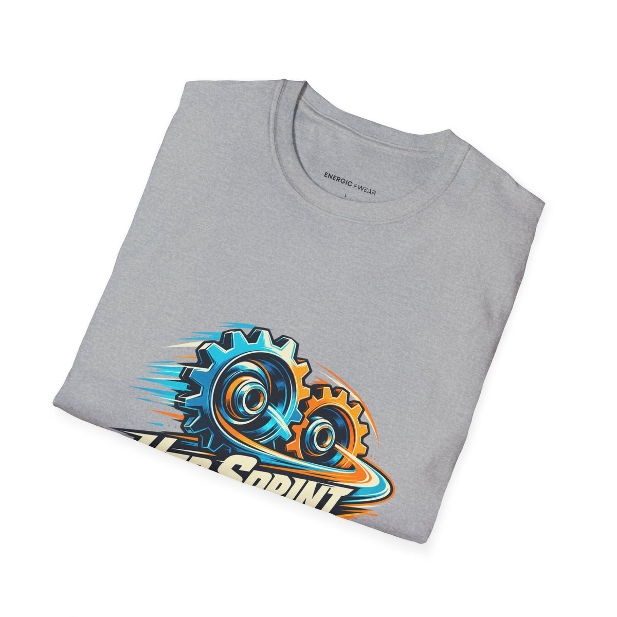 Graphic fitness T-shirt featuring the "Her Sprint Has a Second Gear" design.