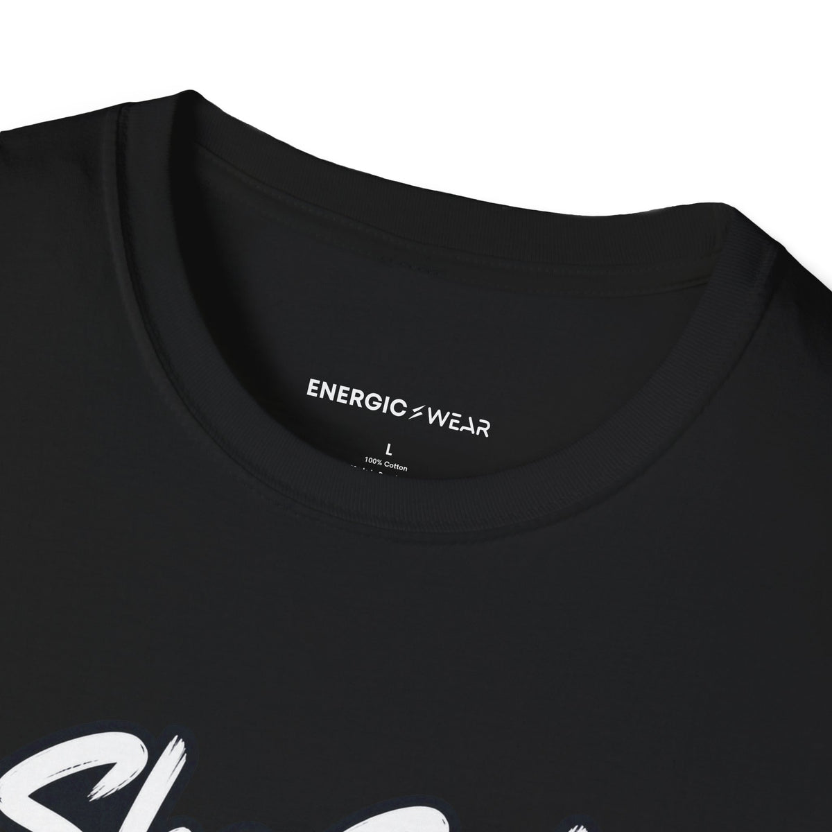 Graphic fitness T-shirt featuring the "She Sets the Tone Before the Timer" design.