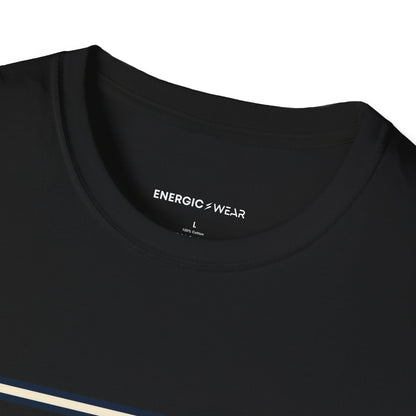 Graphic fitness T-shirt featuring the "Stretch Into the Space You Have" design.