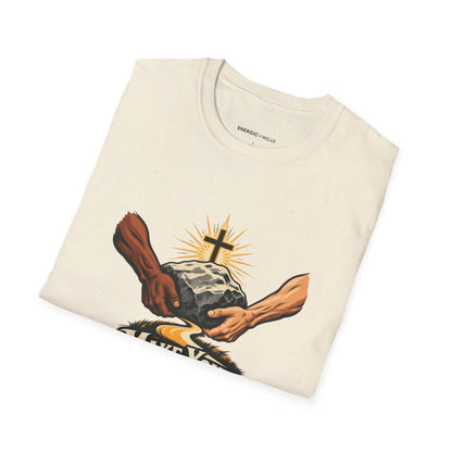 Graphic fitness T-shirt featuring the "Make Your Strength Useful to Someone" design.