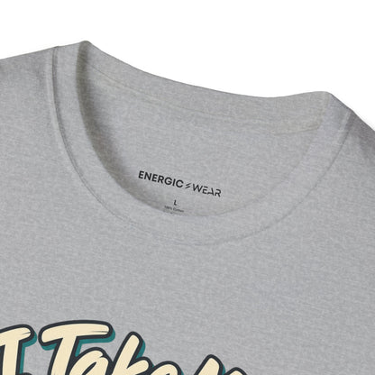 Graphic fitness T-shirt featuring the "I Take My Oats and My Goals Seriously" design.