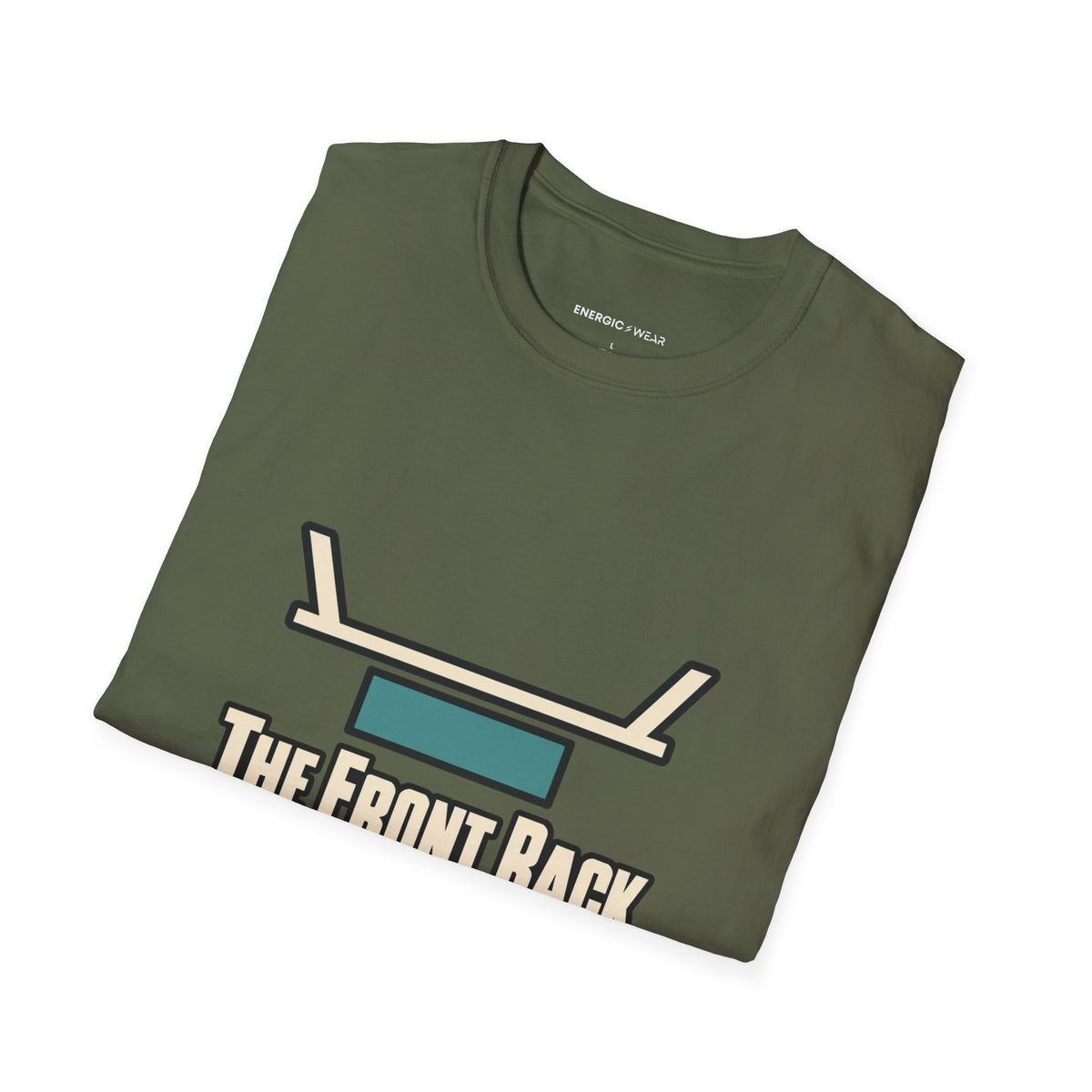 Graphic fitness T-shirt featuring the "The Front Rack Is My Composure Test" design.