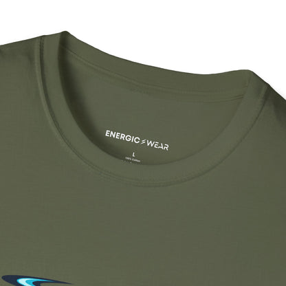 Graphic fitness T-shirt featuring the "Deep Water Strong Pull" design.