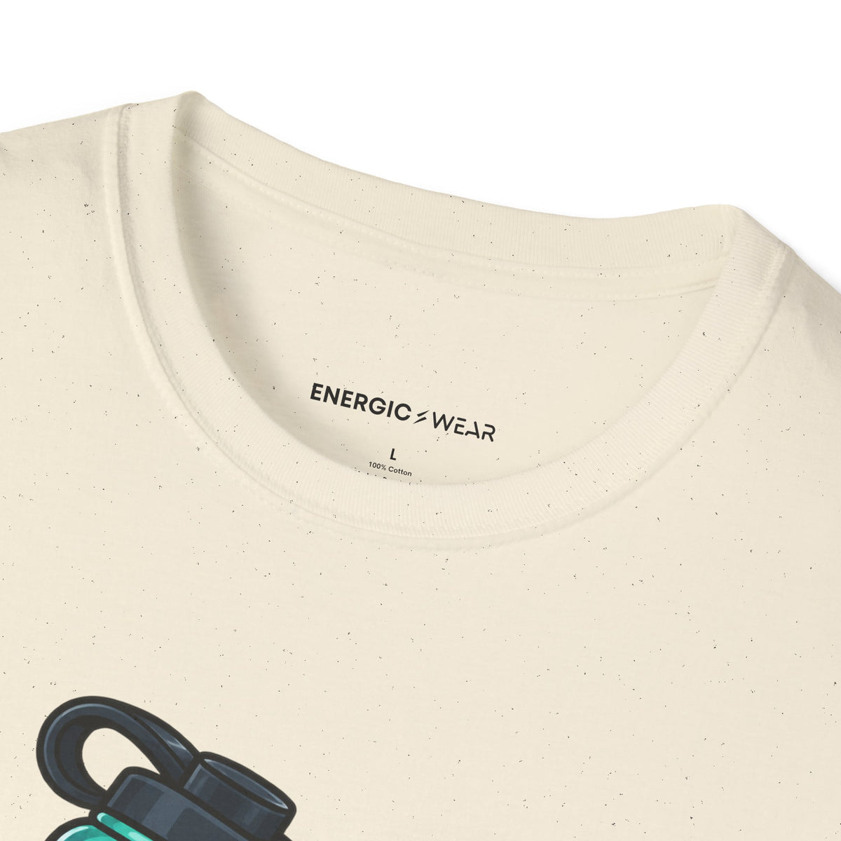 Graphic fitness T-shirt featuring the "My Reusable Bottle Has a Full-Time Job" design.