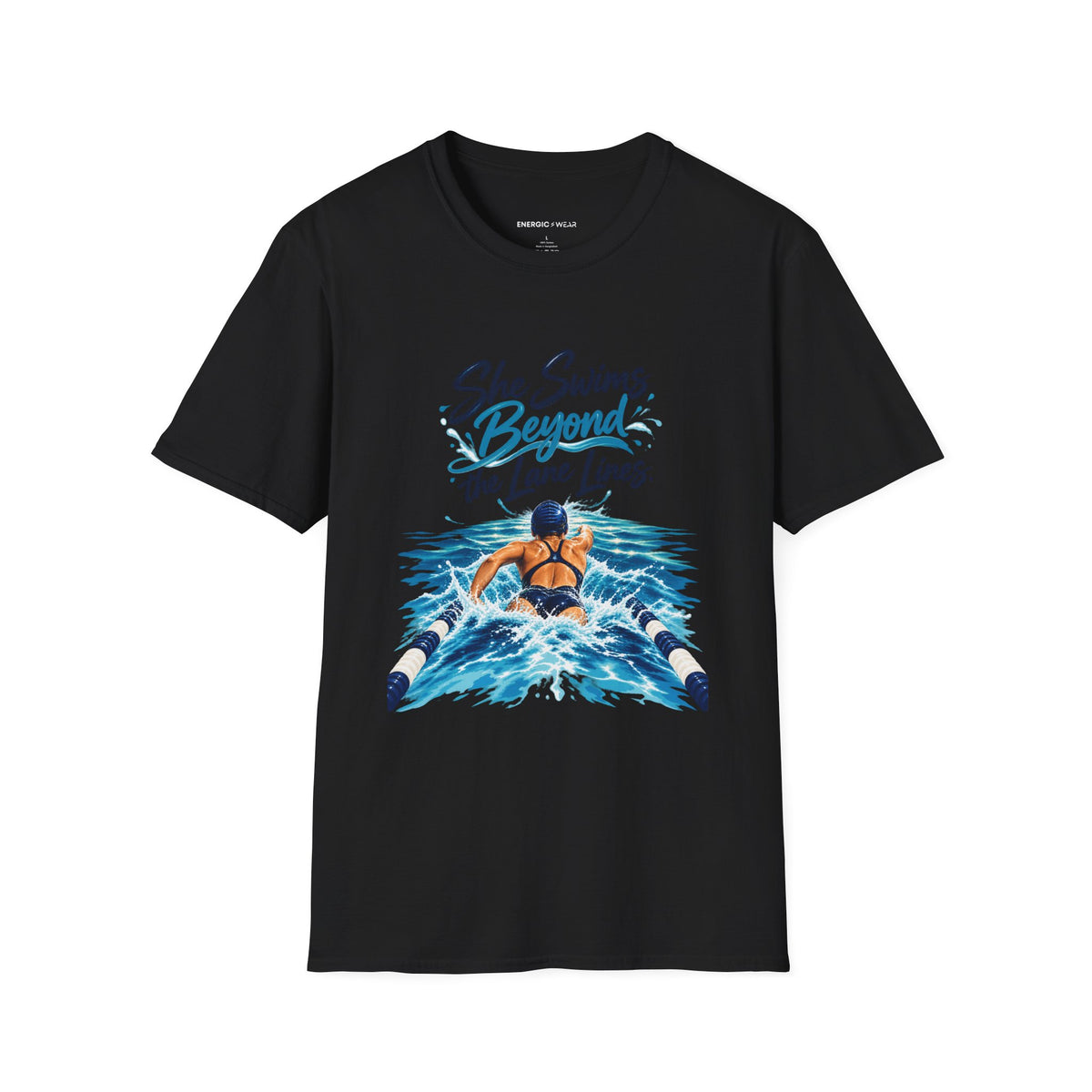 She Swims Beyond the Lane Lines T-Shirt