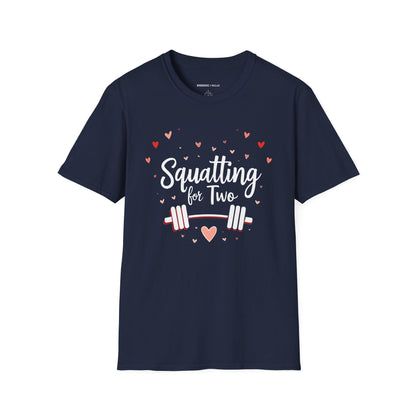 Squatting For Two! Unisex TShirt – Strong Mom Tee