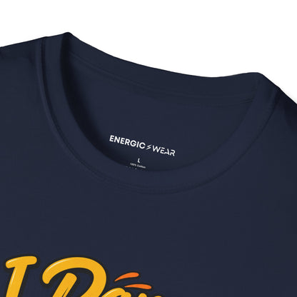 Graphic fitness T-shirt featuring the "I Dance Like the Instructions Are Optional" design.