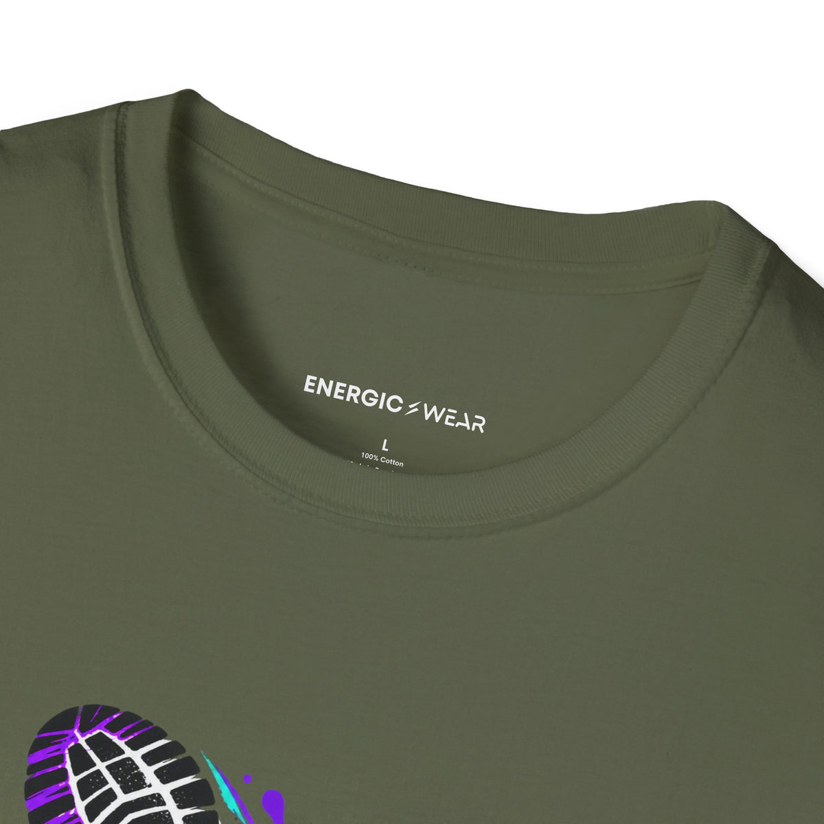 Graphic fitness T-shirt featuring the "No Apology in My Footwork" design.