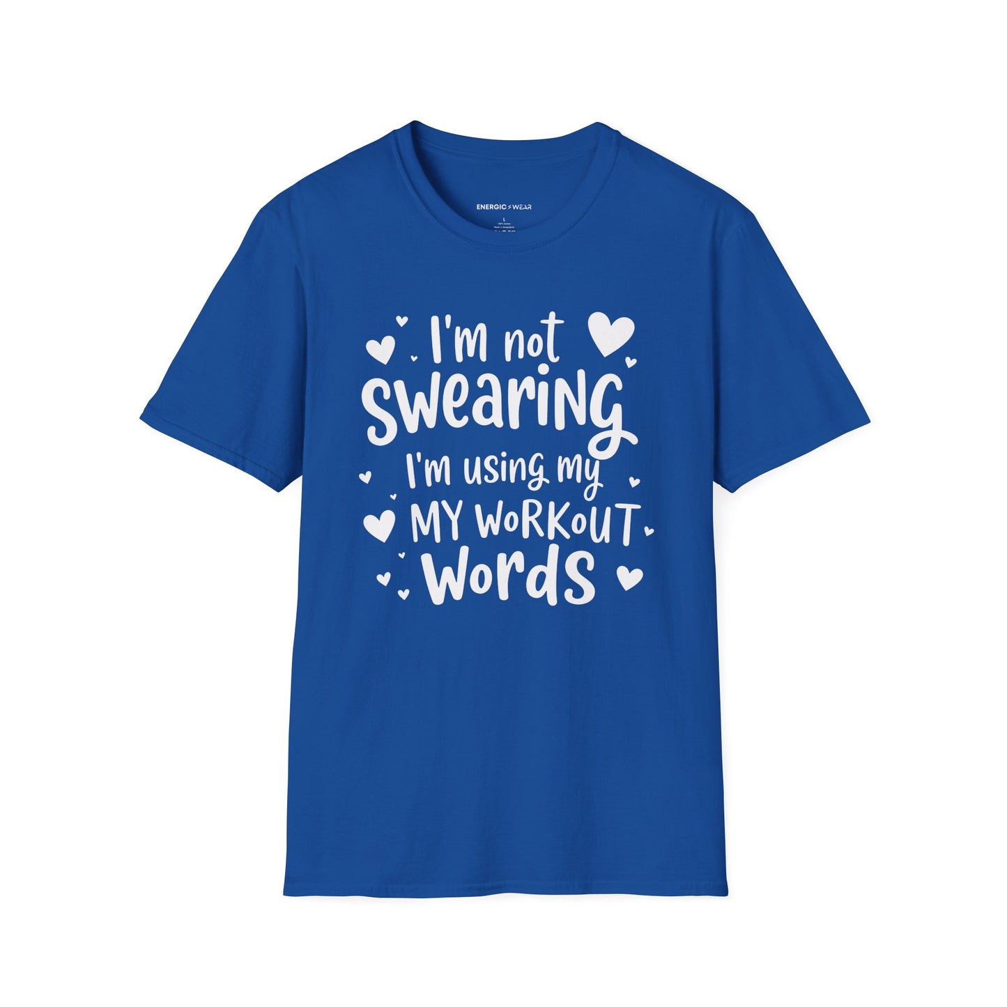 Im Not Swearing Im Using My Workout Words! Funny Fitness Tee