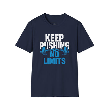 Keep Pushing No Limits - Fitness Motivational Tee