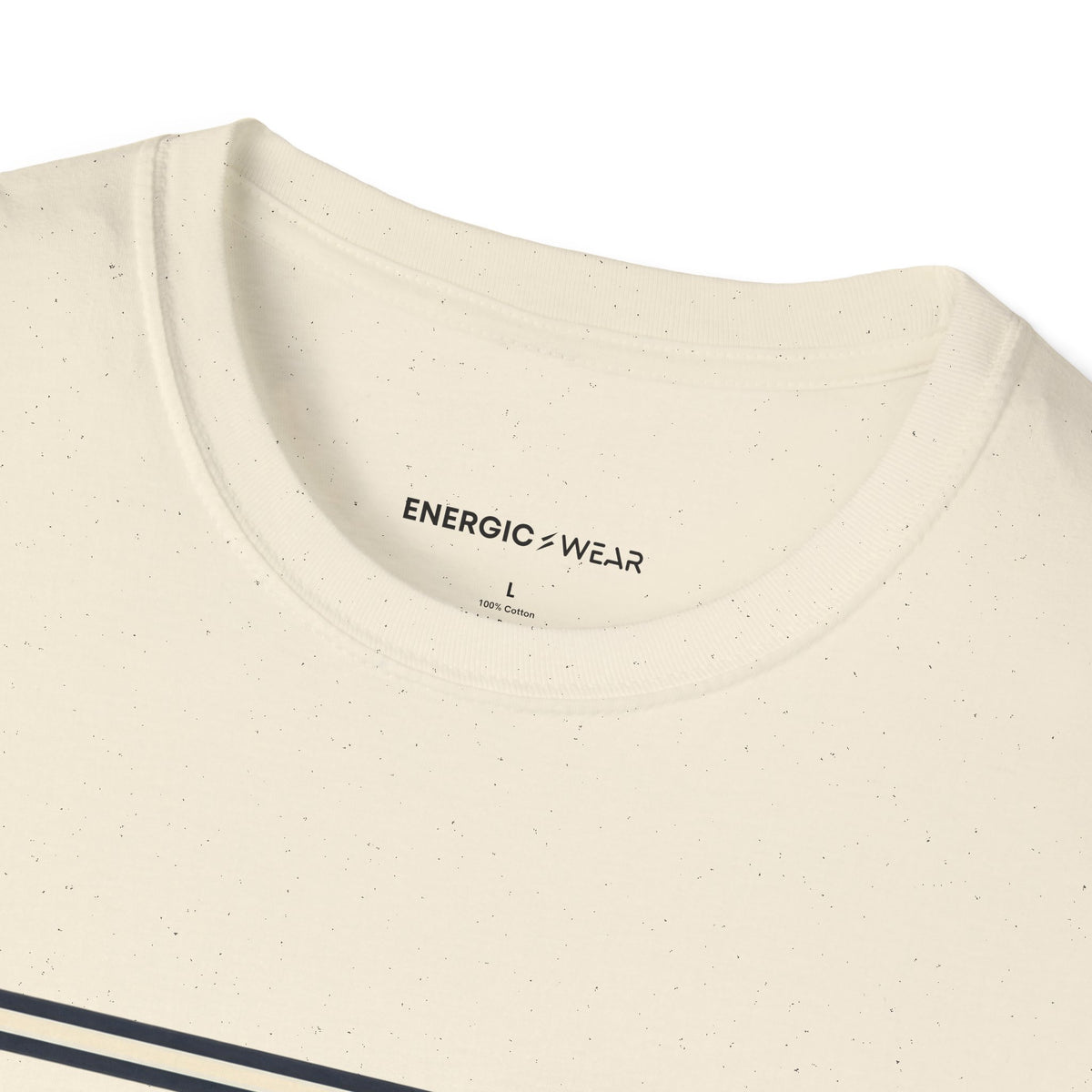 Graphic fitness T-shirt featuring the "Stretch Into the Space You Have" design.