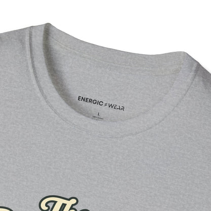Graphic fitness T-shirt featuring the "The Park Bench Is Part of the Route" design.