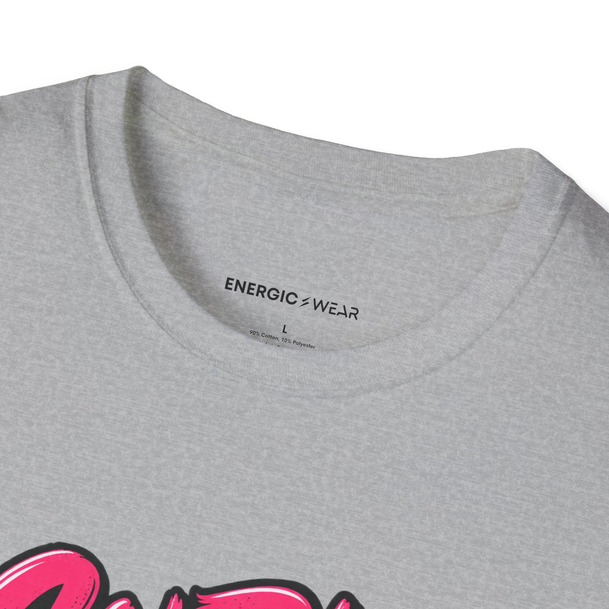 Graphic fitness T-shirt featuring the "Curls for the Girls, Squats for the Thoughts" design.