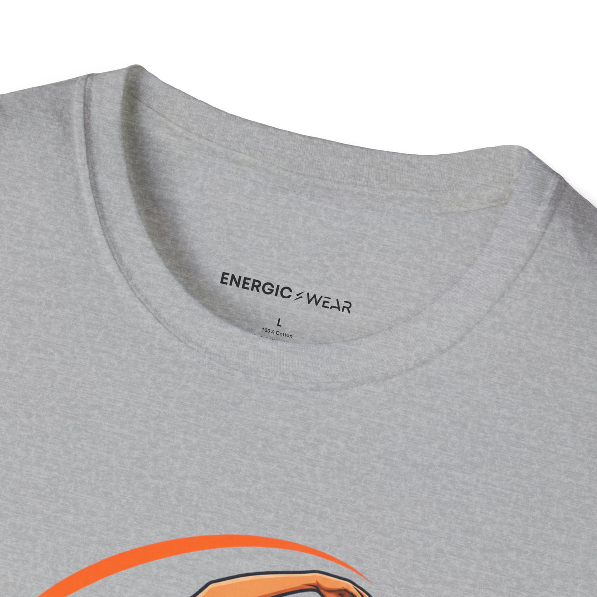 Graphic fitness T-shirt featuring the "Move with the Body You Have Today" design.