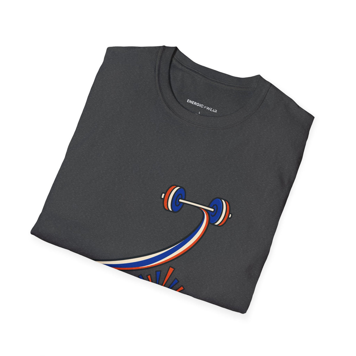 Graphic fitness T-shirt featuring the "Her Clean and Jerk Deserves a Crowd" design.