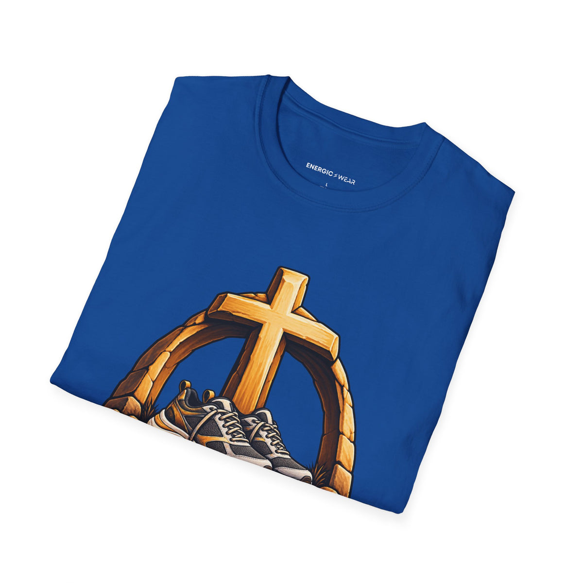 Graphic fitness T-shirt featuring the "My Rest Is an Act of Trust" design.