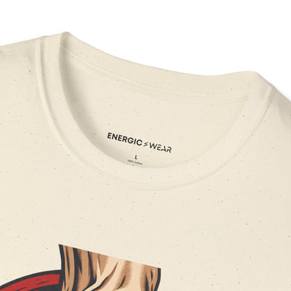 Graphic fitness T-shirt featuring the "The Hook Grip Holds the Commitment" design.