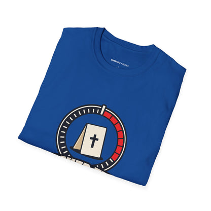 Graphic fitness T-shirt featuring the "Prayer Fits in the Rest Interval" design.