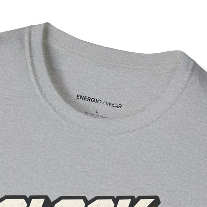 Graphic fitness T-shirt featuring the "Clock Out, Lock In" design.