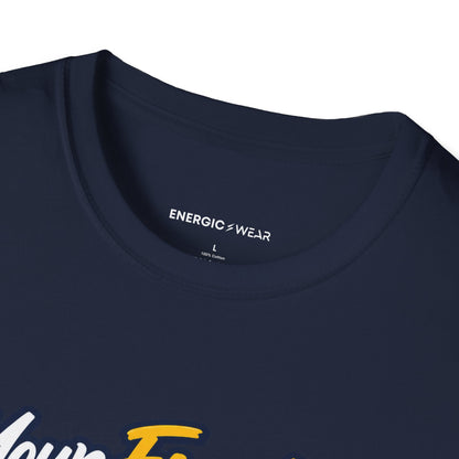Graphic fitness T-shirt featuring the "Your Finish Is Worth Waiting For" design.