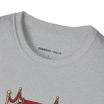 Graphic fitness T-shirt featuring the "Trade the Grand Entrance for a Good Session" design.