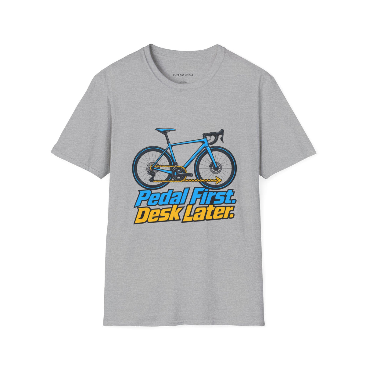 Pedal First Desk Later T-Shirt