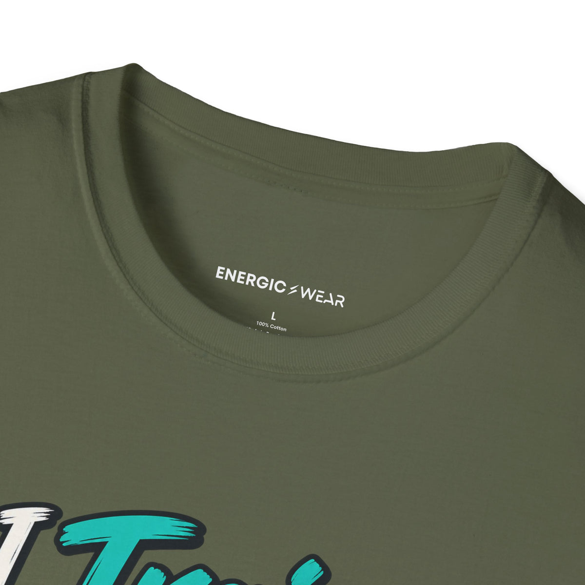 Graphic fitness T-shirt featuring the "I Train for My Own Yes" design.