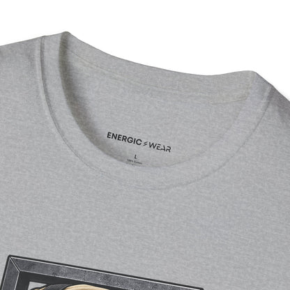 Graphic fitness T-shirt featuring the "My Sandbag Rearranges the Rules of Heavy" design.