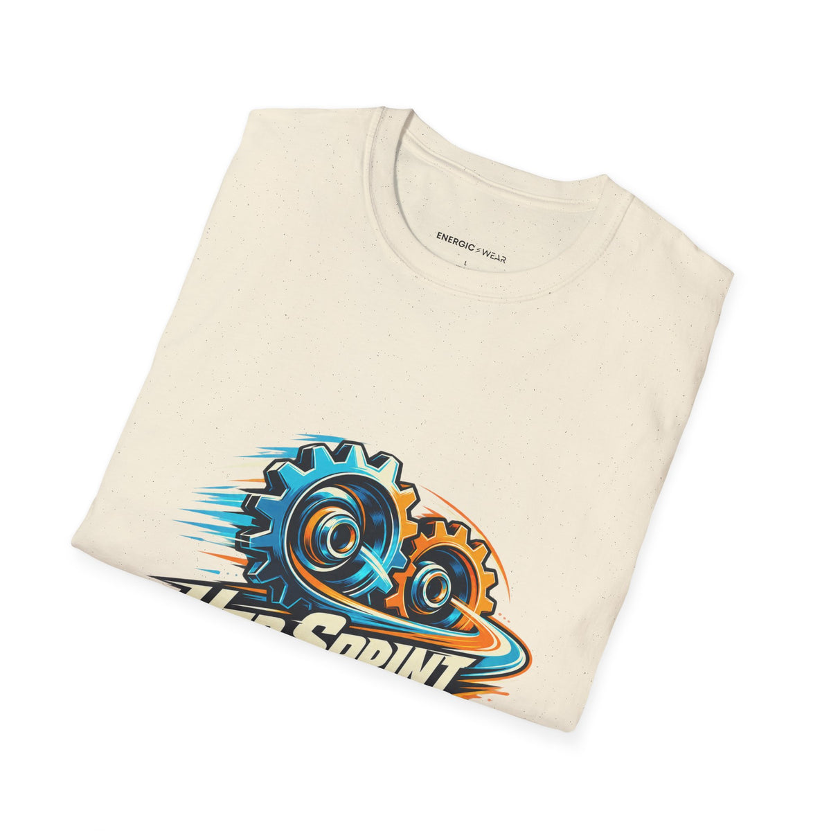 Graphic fitness T-shirt featuring the "Her Sprint Has a Second Gear" design.