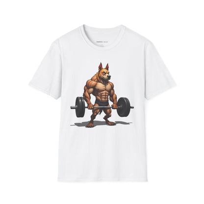 Muscle STRONG Dog! Motivational Gym Tee