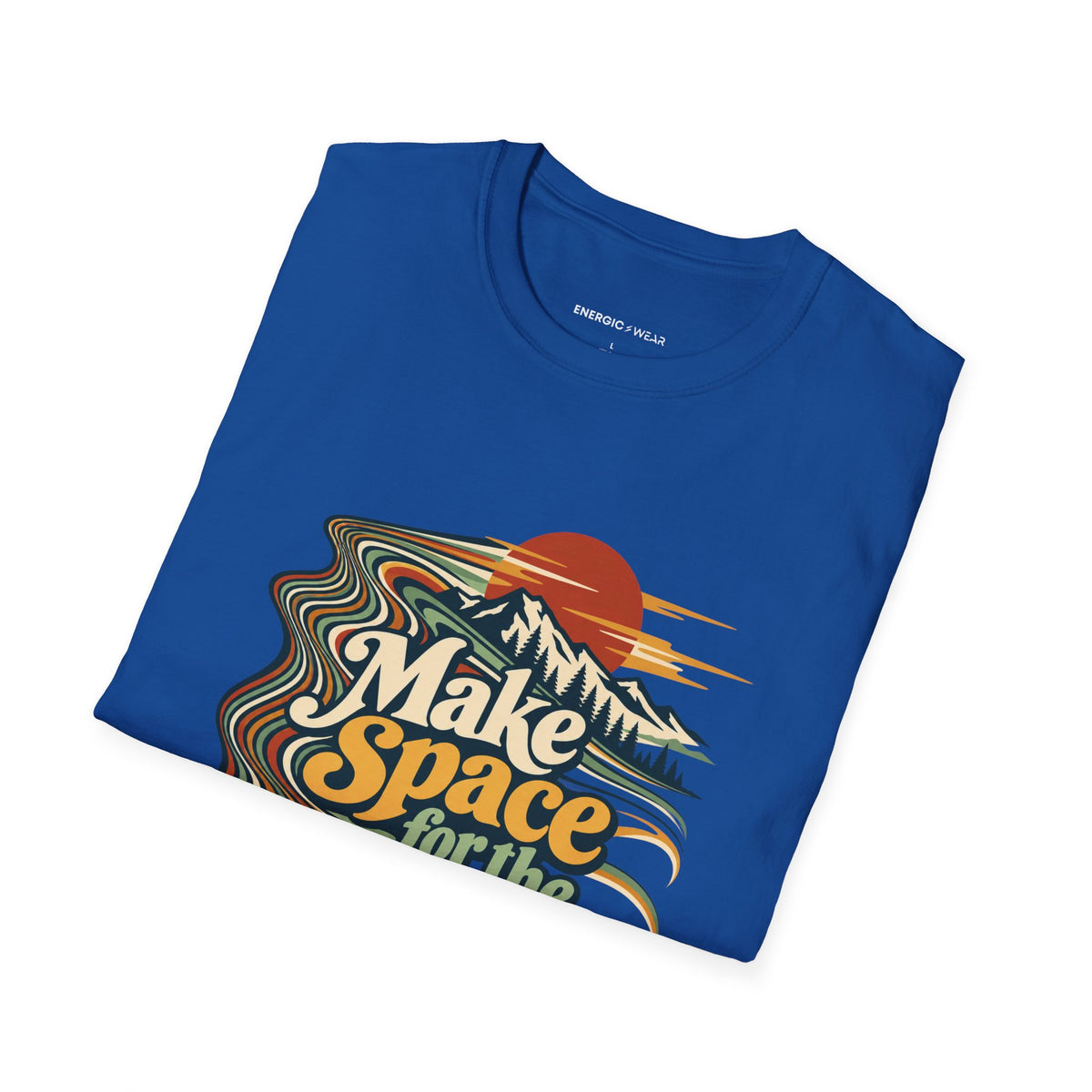 Graphic fitness T-shirt featuring the "Make Space for the Cooldown" design.