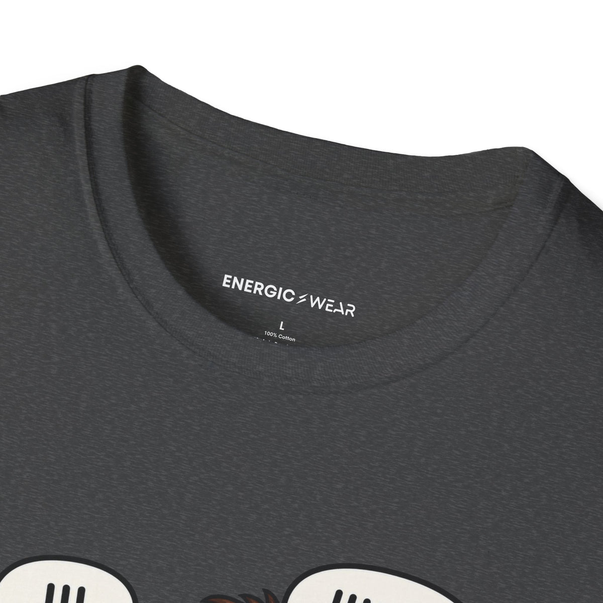 Graphic fitness T-shirt featuring the "My Gym Buddy Is a Bad Influence on My Reps" design.