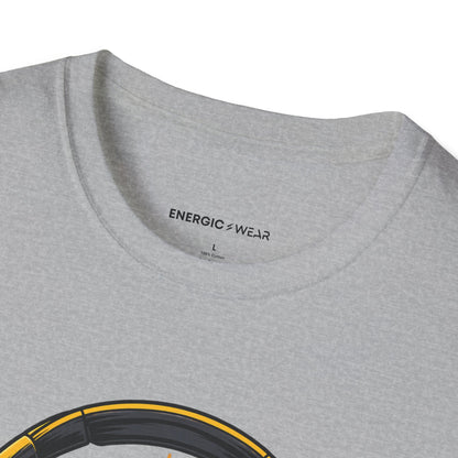 Graphic fitness T-shirt featuring the "Worship Has a Place on My Playlist" design.