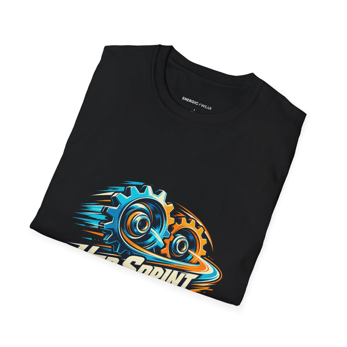 Graphic fitness T-shirt featuring the "Her Sprint Has a Second Gear" design.