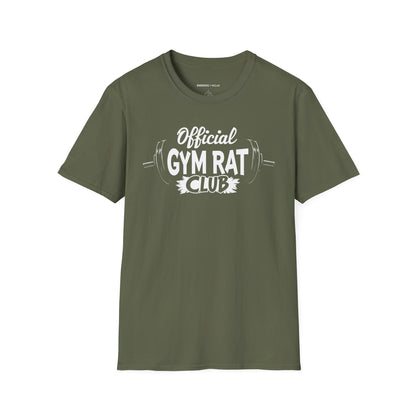 Official Gym Rat Club TShirt – Motivational Lifestyle Tee