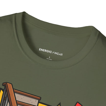 Graphic fitness T-shirt featuring the "The Stairs Have Filed a Complaint" design.