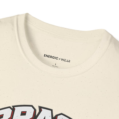 Graphic fitness T-shirt featuring the "Brace for the Work You Chose" design.