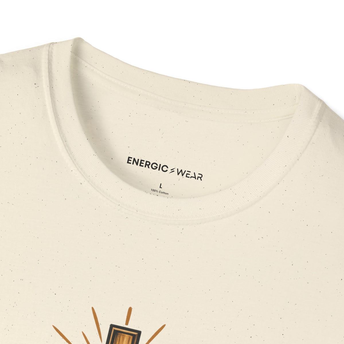 Graphic fitness T-shirt featuring the "An Open Heart and a Ready Pair of Shoes" design.