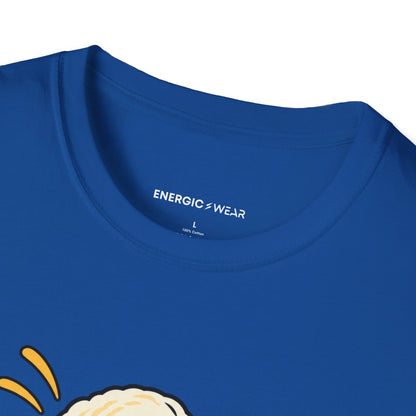 Graphic fitness T-shirt featuring the "The Last Scoop Deserves a Drumroll" design.
