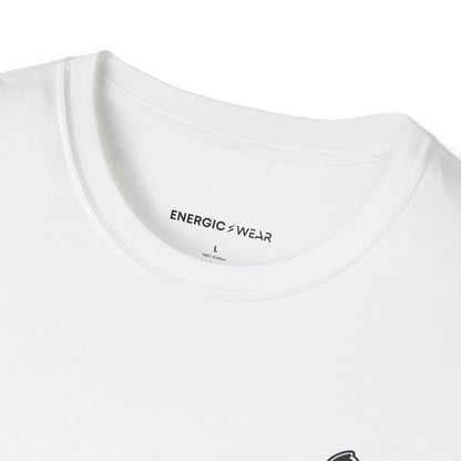 Graphic fitness T-shirt featuring the "Floor to Feet Is Progress Worth Celebrating" design.